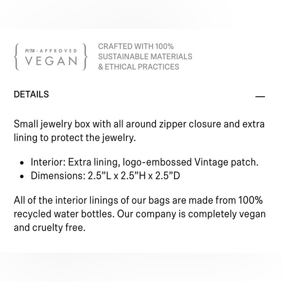 BNWOT Matt and Nat travel jewelry case - Picture 4 of 7